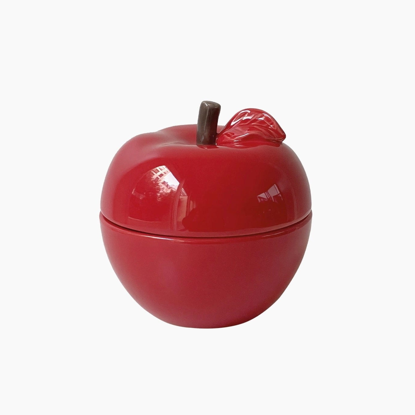 Bougie Pomme céramique Rouge Ambre