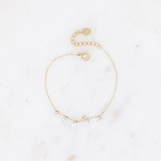 Bracelet 5 petits cristaux