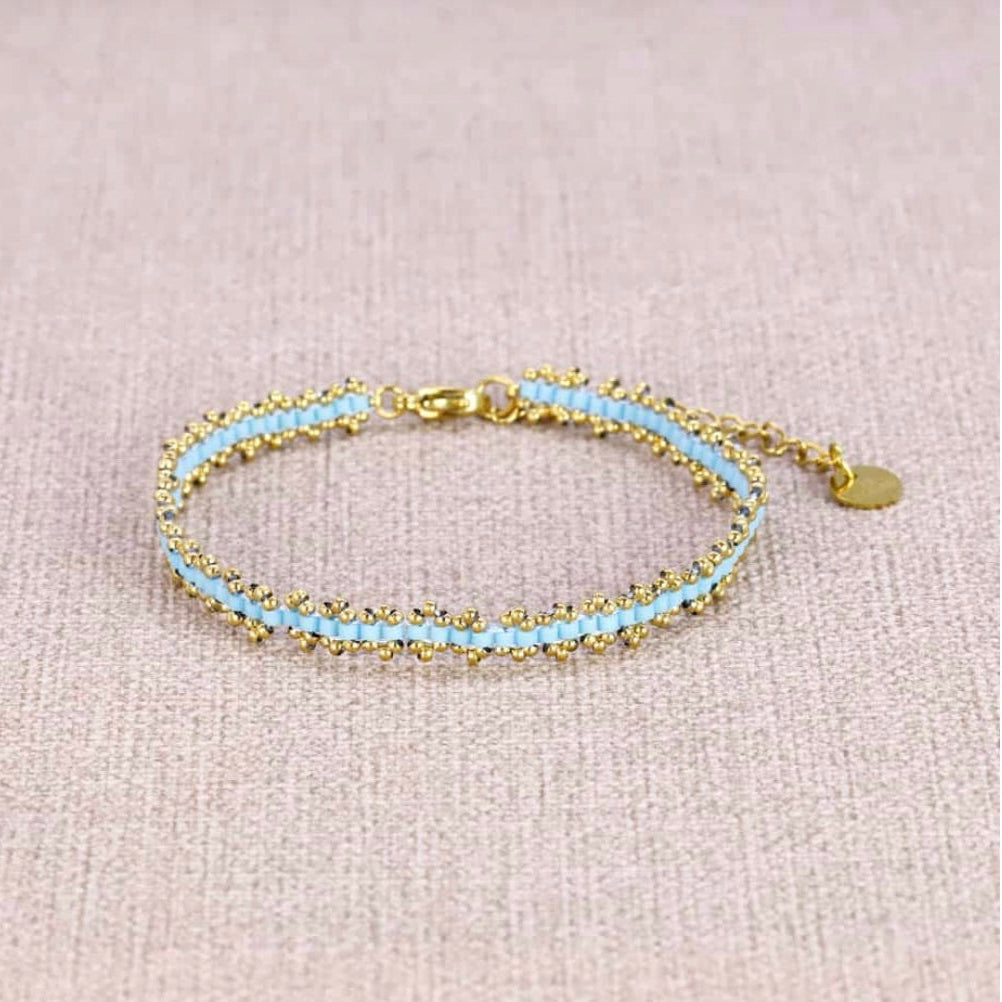 Bracelet Malou pierre bleu ciel