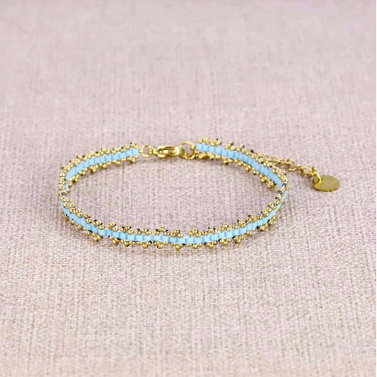Bracelet Malou pierre bleu ciel