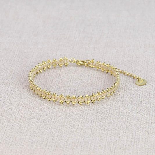 Bracelet Malou pierre crème