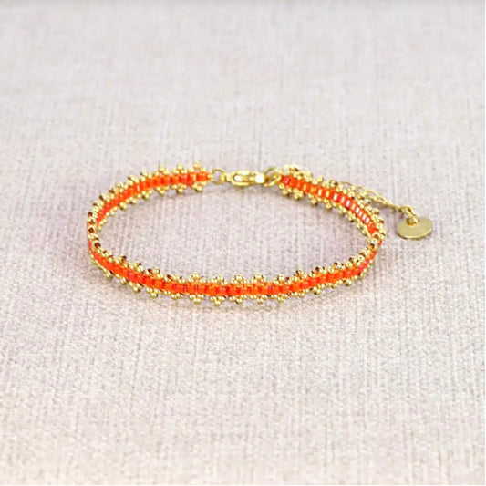 Bracelet Malou pierre orange