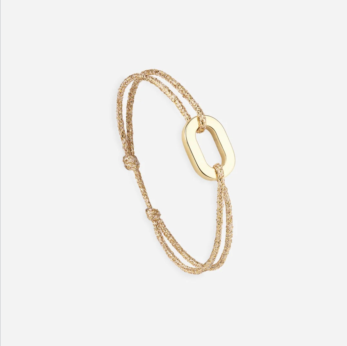 Bracelet Maillon plat 16mn - plaqué or
