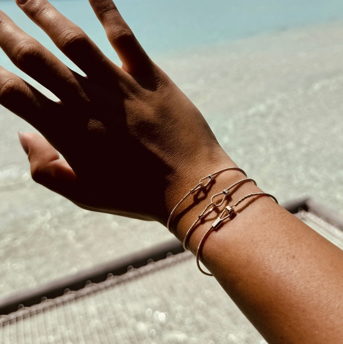 Bracelet " You & Me " en Corde de Guitare