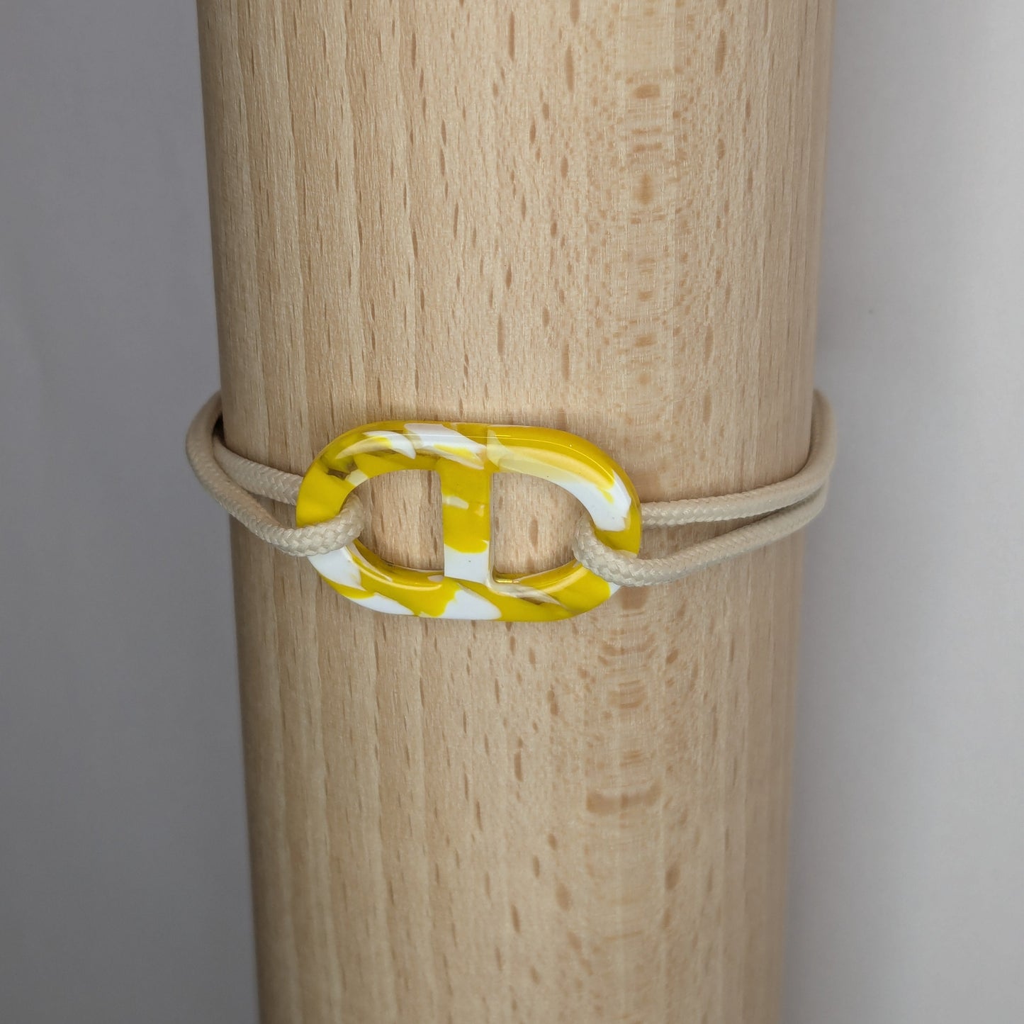 Bracelet acétate Boucles lien épais