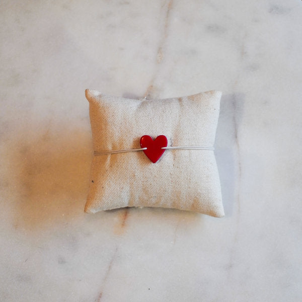Bracelet acétate coeur