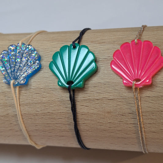 Bracelet acétate coquillage