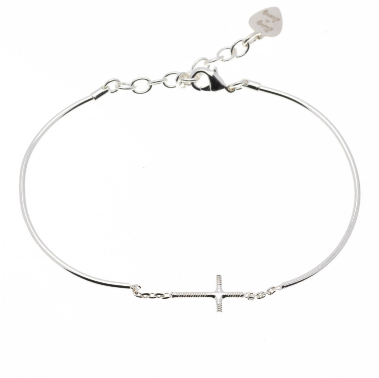 Bracelet croix corde de basse