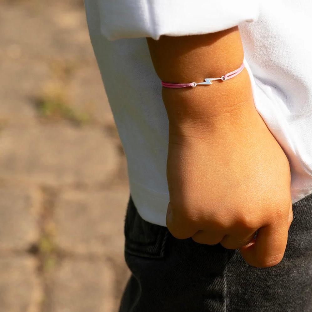 Bracelet éclair enfant plaqué argent