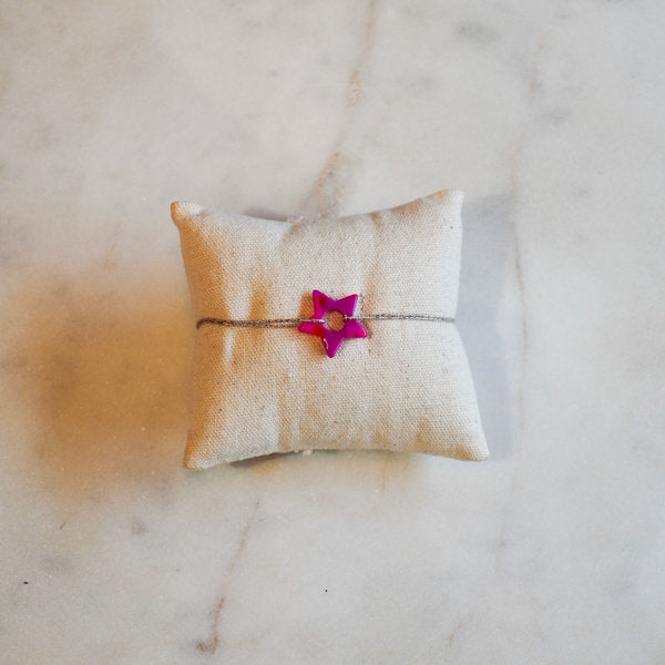 Bracelet acétate étoile