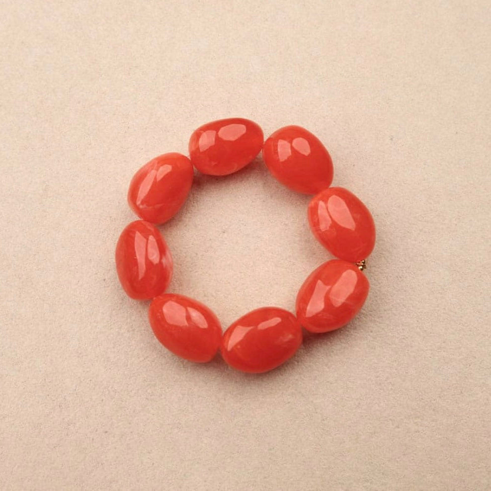 bracelet beans résine