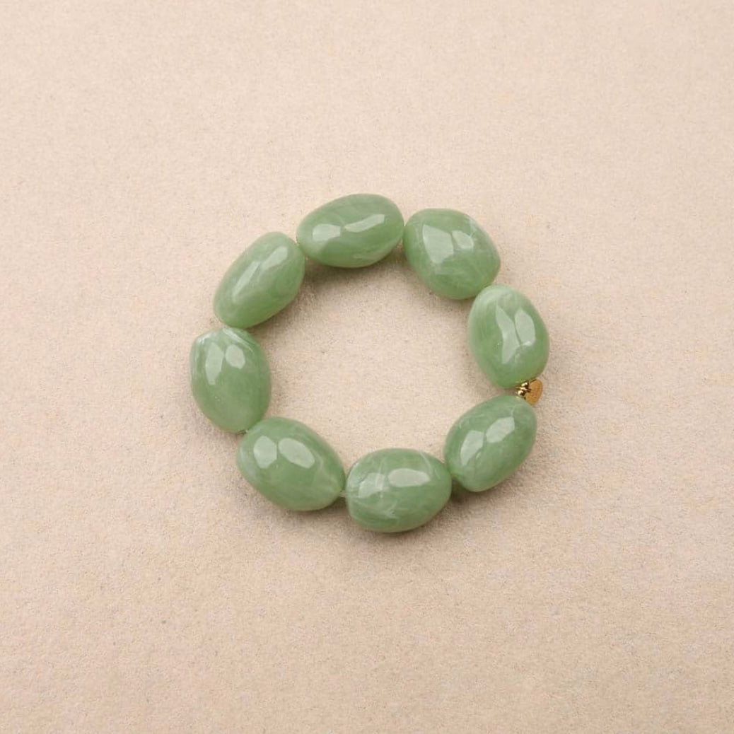 bracelet beans résine