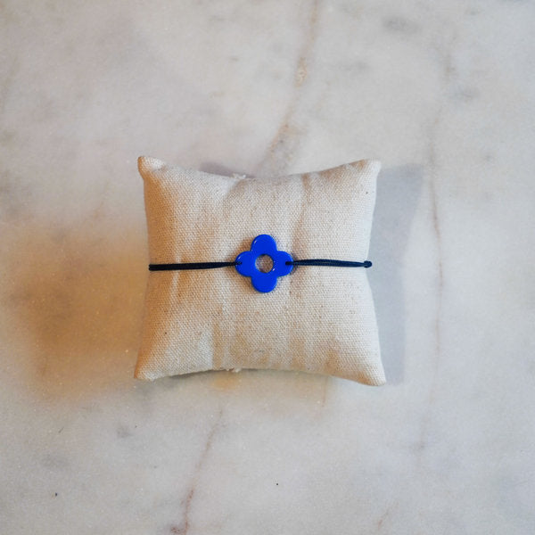 Bracelet acétate trèfles