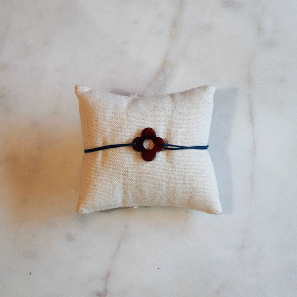 Bracelet acétate trèfles