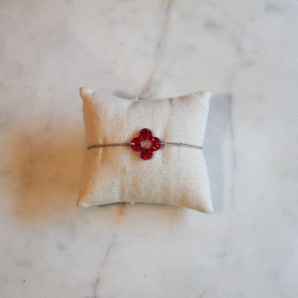 Bracelet acétate trèfles