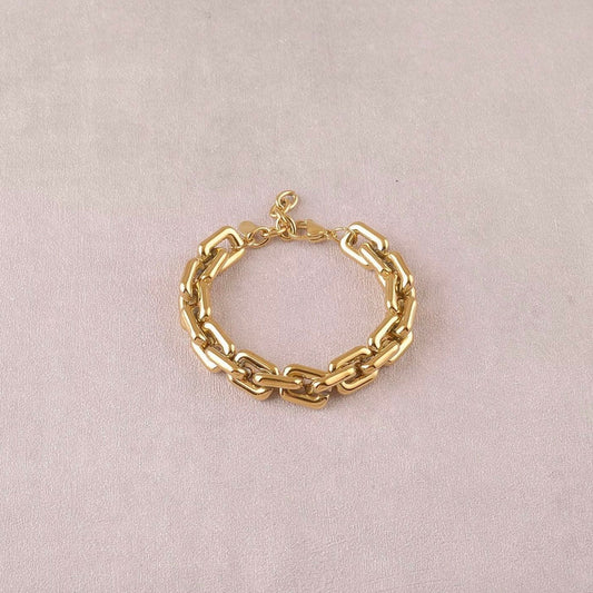 Bracelet anneaux rectangulaires