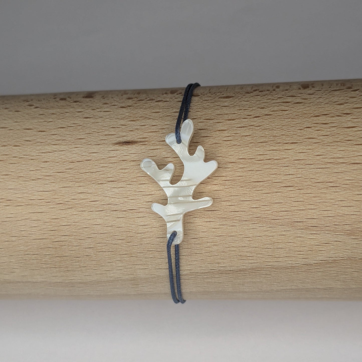 Bracelet acétate Corail lien fin