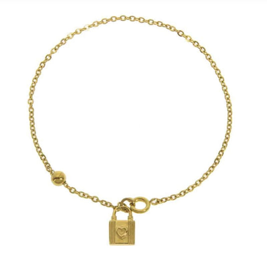 Bracelet chaîne cadenas