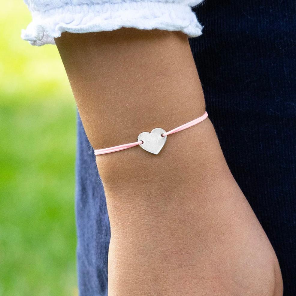 Bracelet coeur enfant plaqué argent