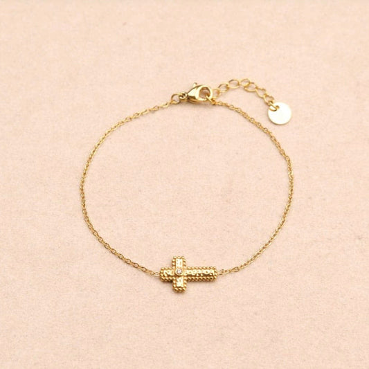 Bracelet chaîne croix Mimi