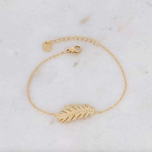 Bracelet grande feuille