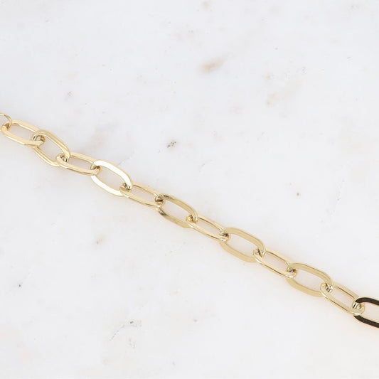 Bracelet mailles ovales