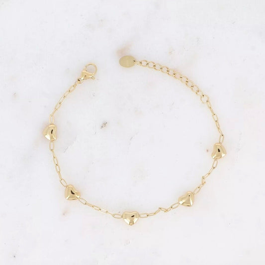 Bracelet pampilles coeur