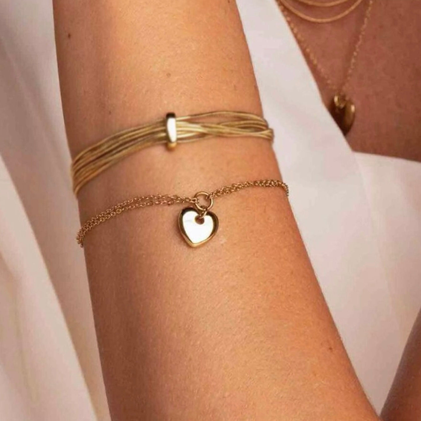 Bracelet pendentif coeur