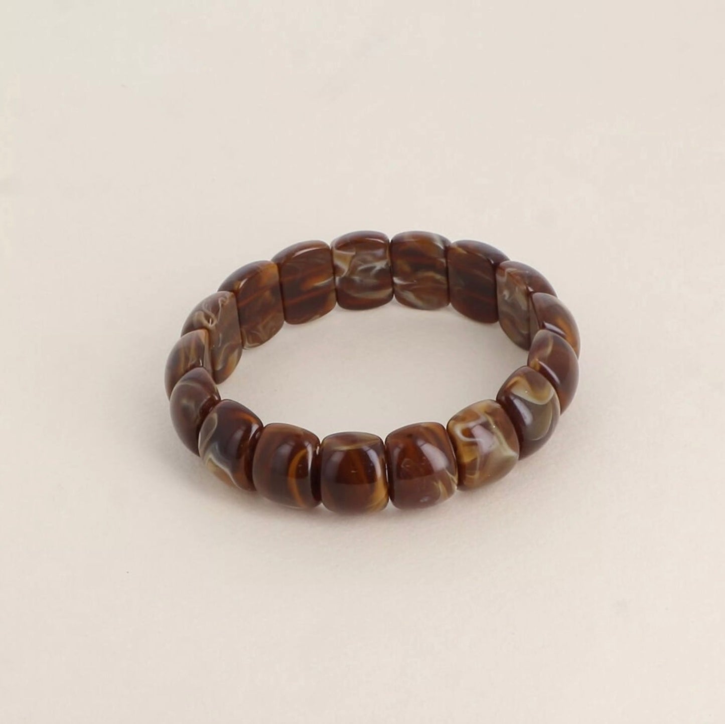 Bracelet élastique petite perles résine