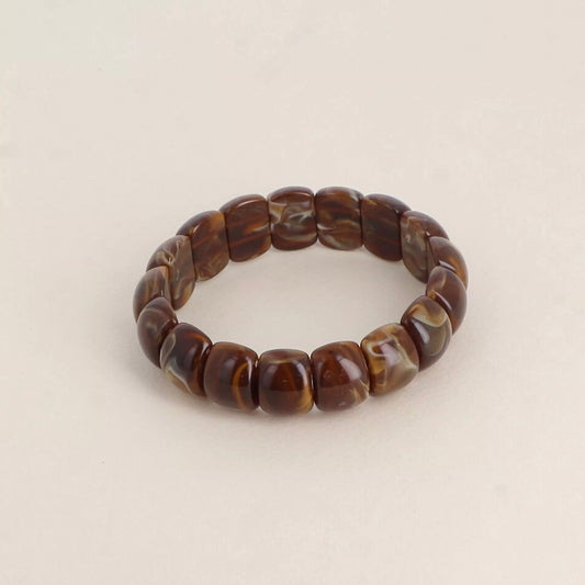 Bracelet élastique petite perles résine