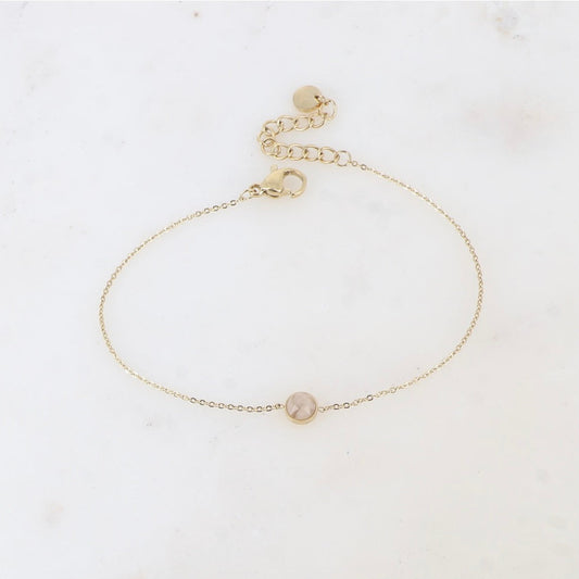Bracelet pierre ronde naturelle