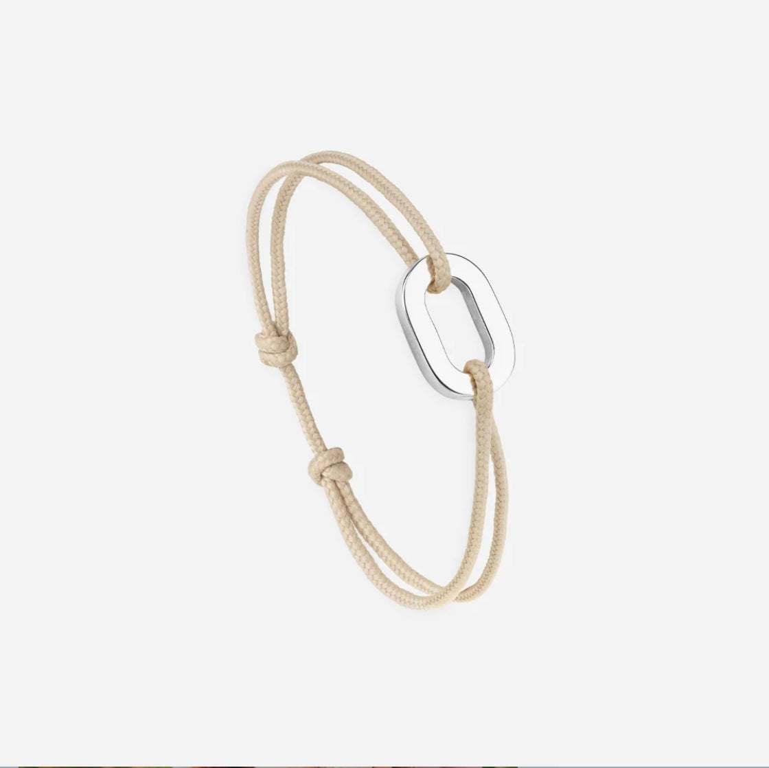 Bracelet Maillon plat 16mn - plaqué Argent