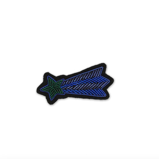 Broche Etoile filante Bleu