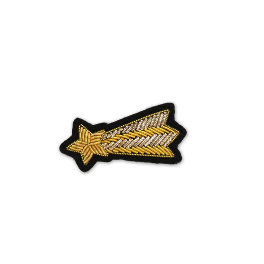Broche Etoile filante doré