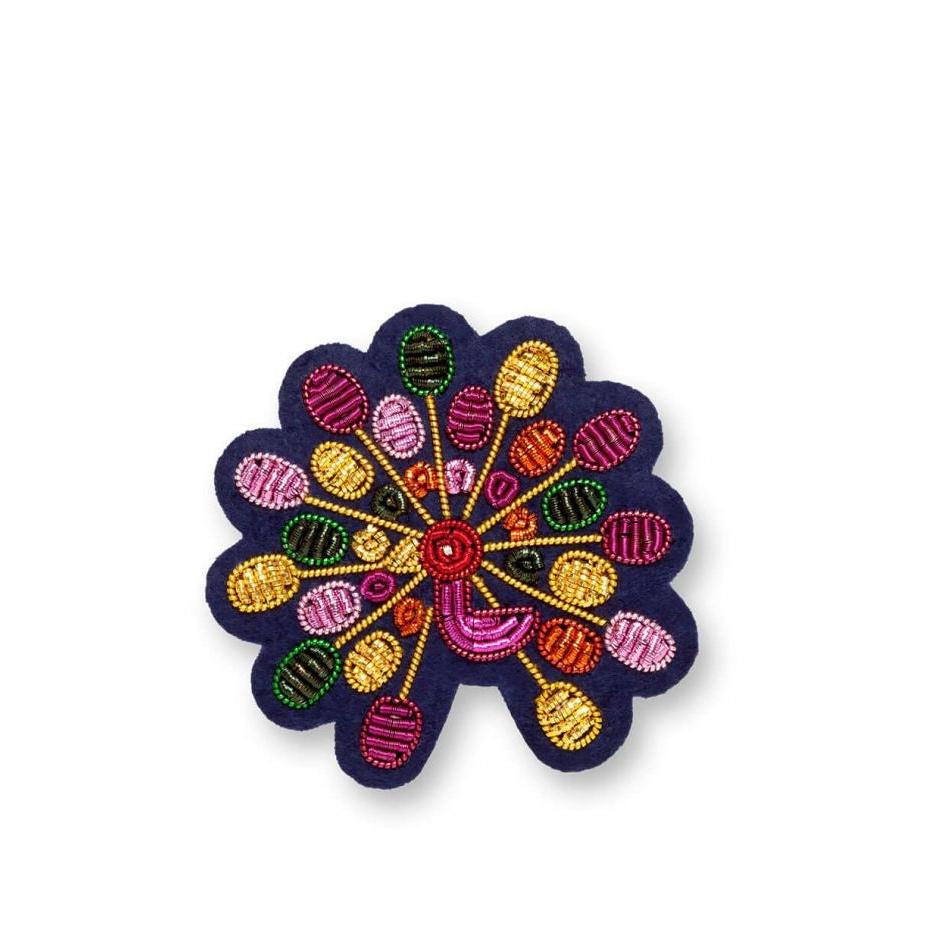 Broche Multico Paon