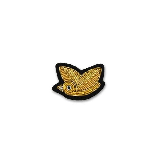 Broche Oiseau piou piou doré