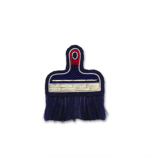 Broche Pinceau bleu