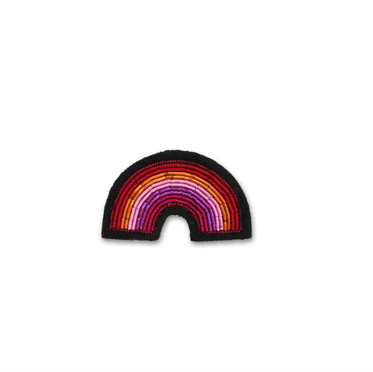 Broche Arc en ciel rose