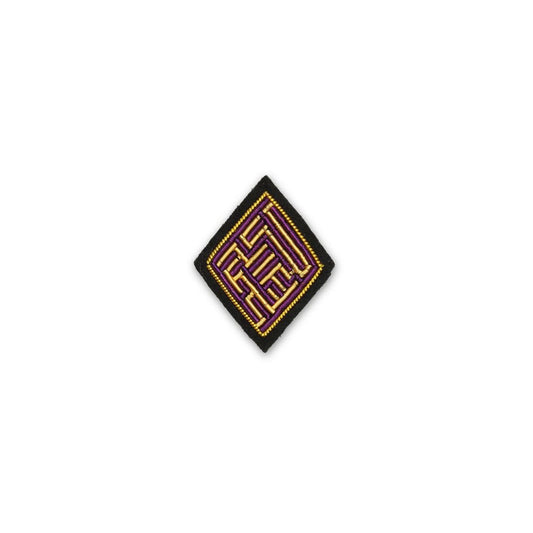 Broche carreau labyrinthe