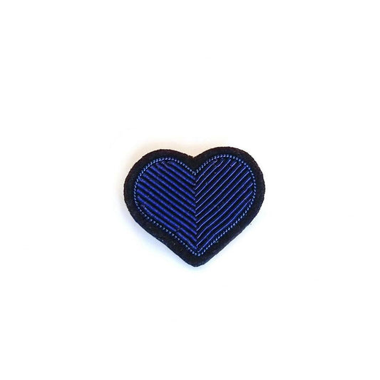 Broche coeur Bleu