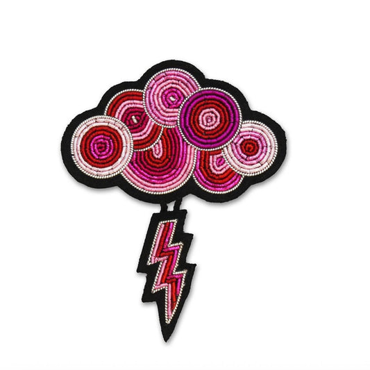 Broche Coup de foudre rose