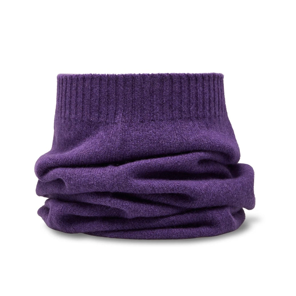 Cache col Laine et Angora prune