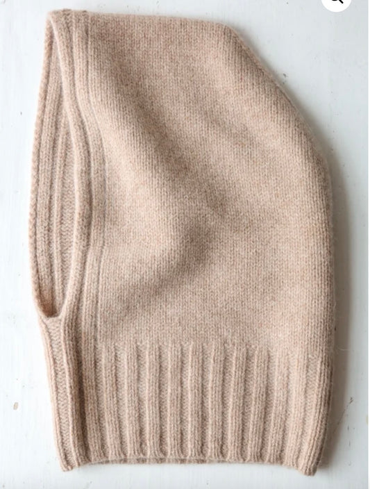 Cagoule Laine et Angora Fawn