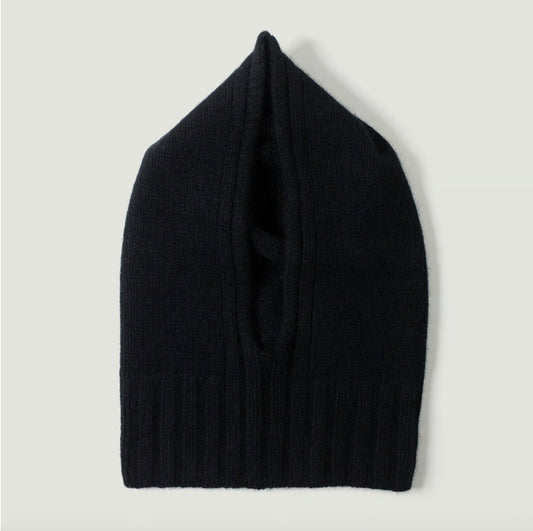 Cagoule Laine et Angora Black