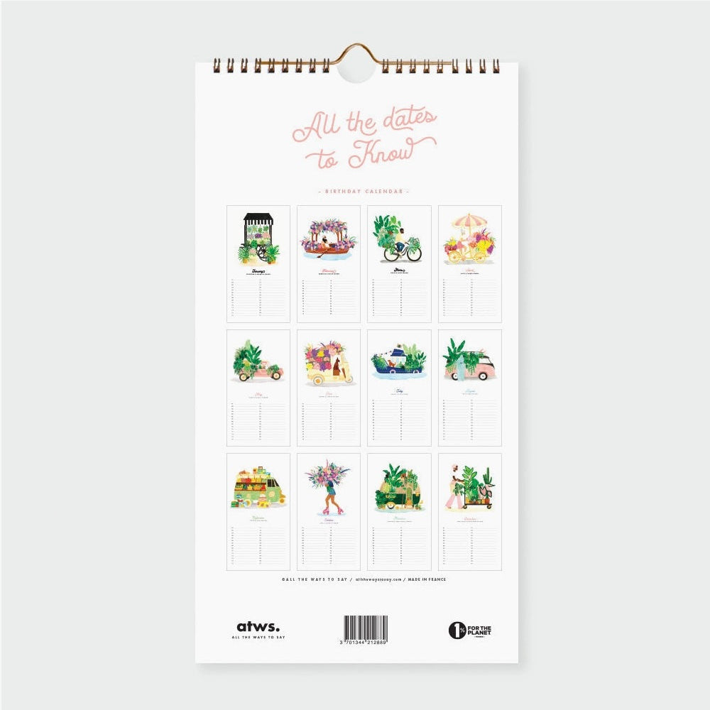 Calendrier d'anniversaire