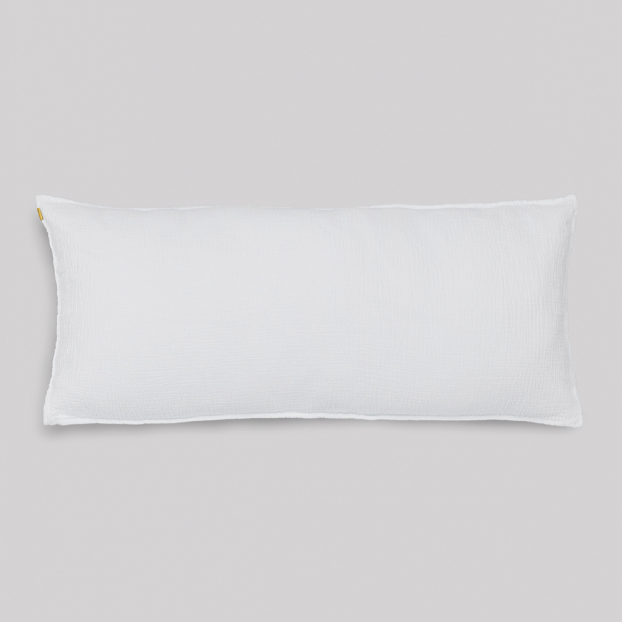 Grand Coussin déhoussable en double gaze de coton - blanc