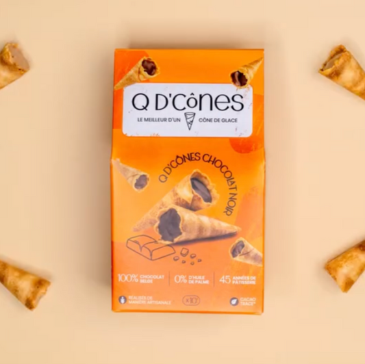 Q de cônes Chocolat noir