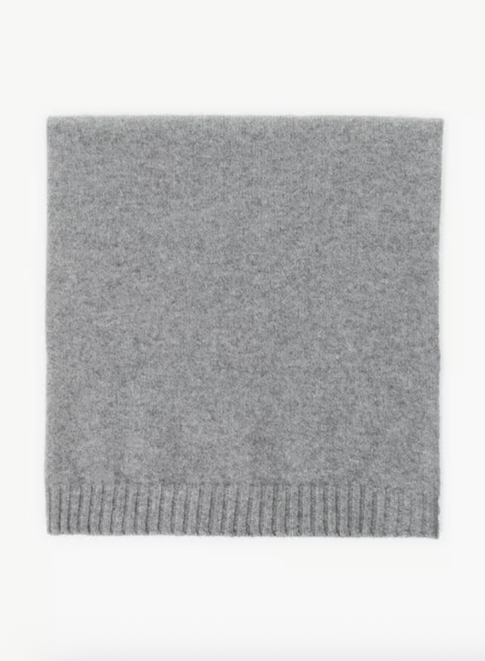 Cache col Laine et Angora gris meteor