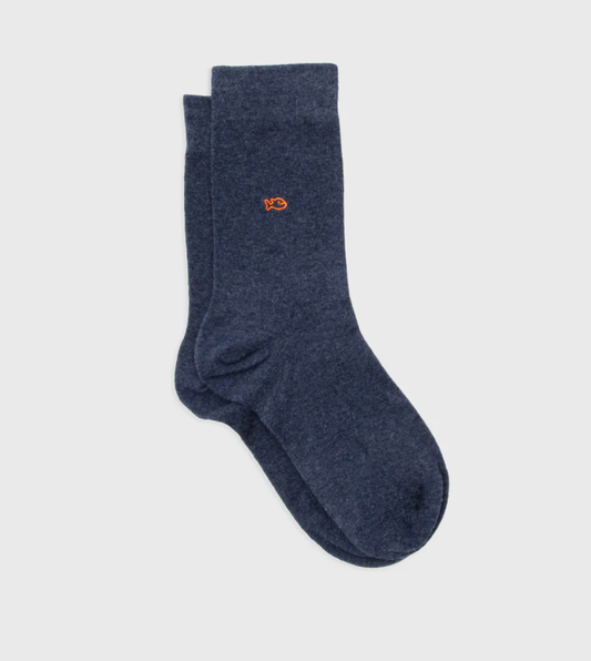 Chaussettes Coton Bleu chiné