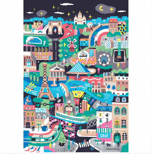 Puzzle 1000 pièces Monuments de Paris - Antoine Corbineau